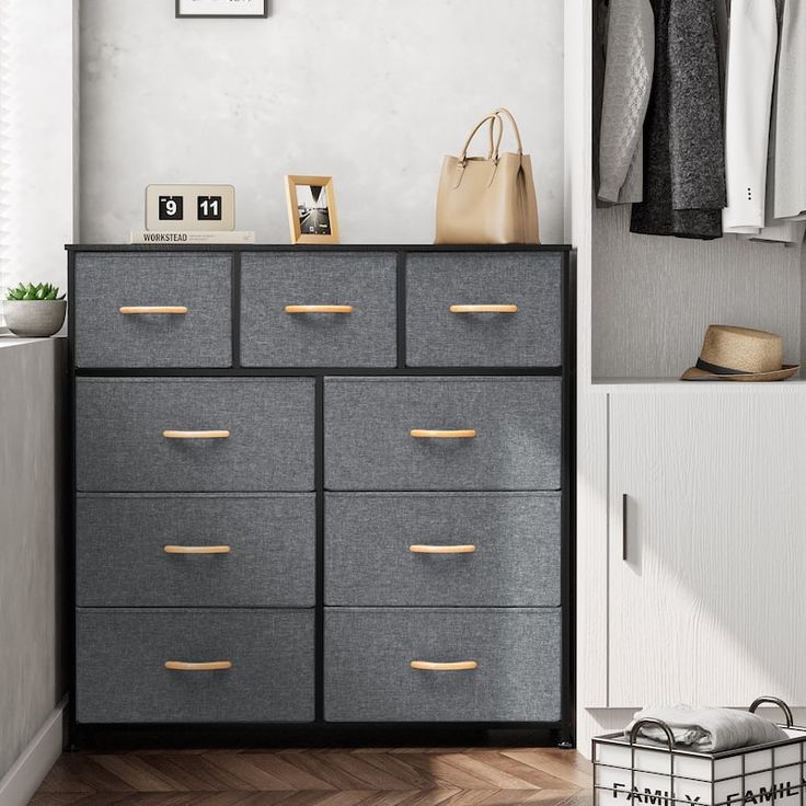 Home Extra Wide Closet Dresser Storage Tower Organizer Unit 9 Drawers - On Sale - Overstock - 31784473