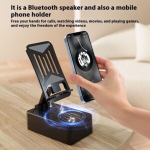 3 in 1 Smart Rotating Mobile Phone Bracket Bluetooth Audio Speaker & Power Bank